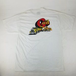 Vintage Large Single Stitch T-Shirt Gail Trucking Construction -Screen Stars
